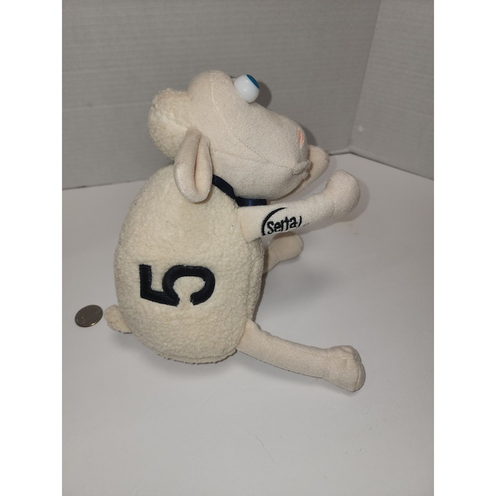 Vintage Serta Sheep Plush Number 5 Count Sheep Instead